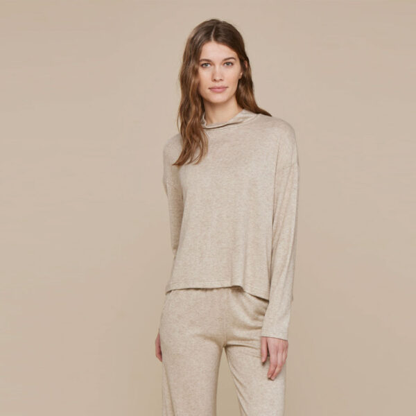 Completo loungewear maglina felpata - immagine 2